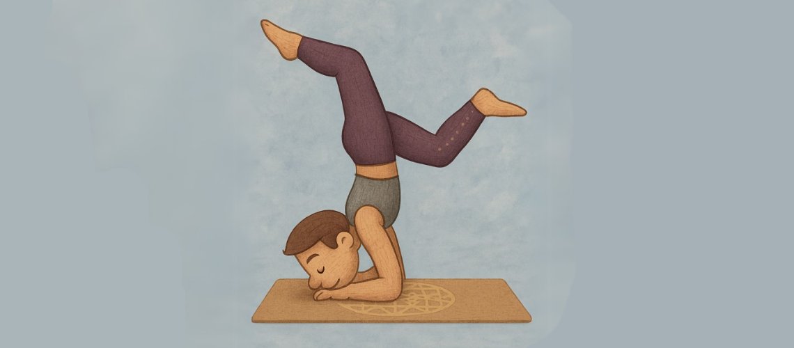 Parivritta eka pada sirsasana